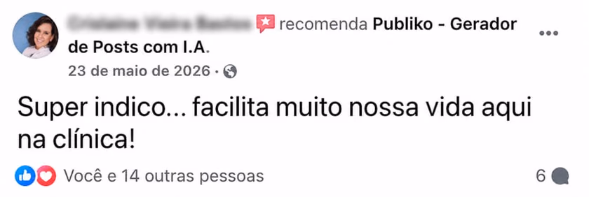 Facilita a vida da clínica