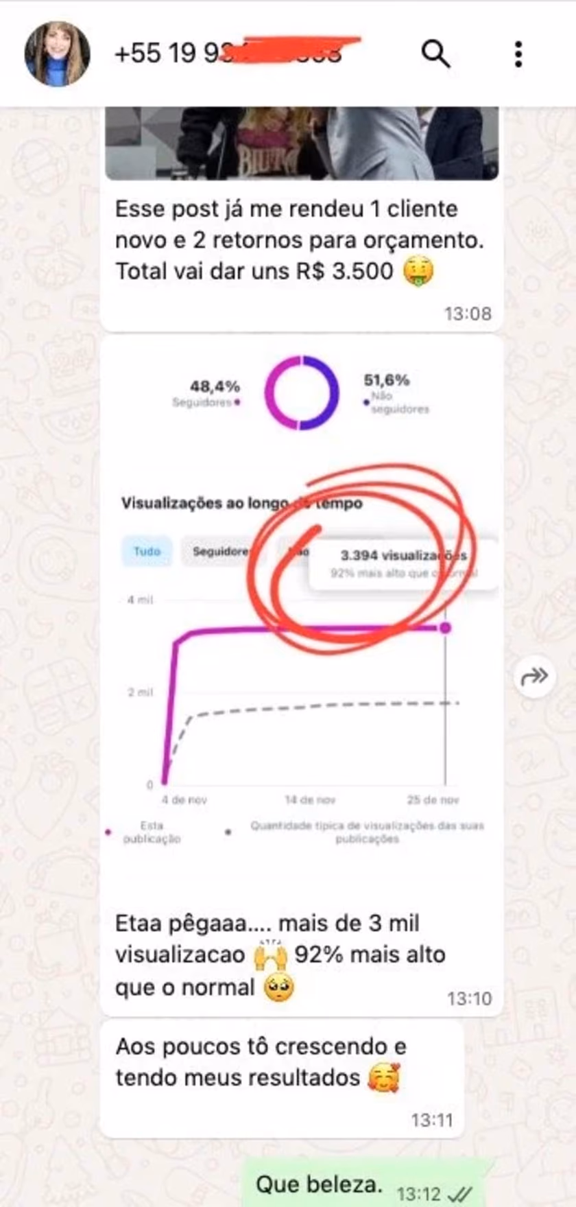1 cliente e 2 orçamentos com um post só