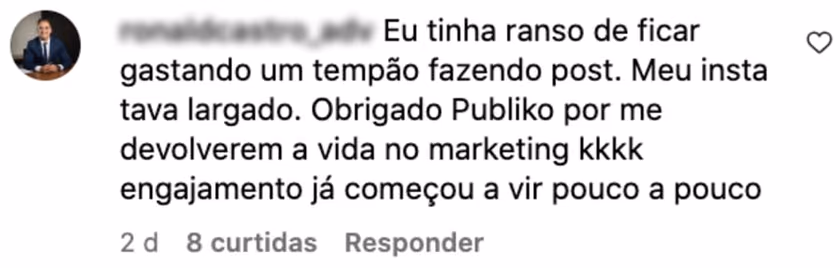 O Instagram largado voltou a engajar